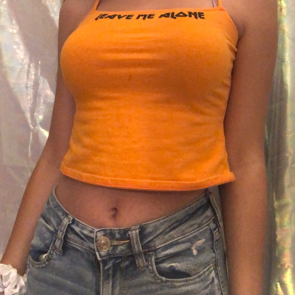 Leave Me Alone crop top